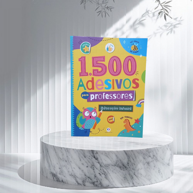 Kit 1500 Adesivos para Professores