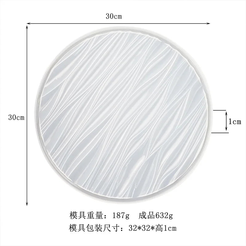 Molde de Silicone para Resina – Prato de Frutas 3 Camadas / Bandeja Decorativa