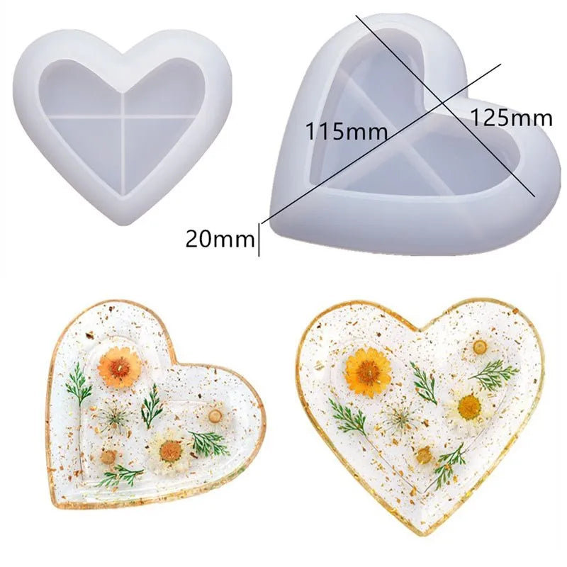 Molde de Silicone para Resina – Prato de Frutas 3 Camadas / Bandeja Decorativa