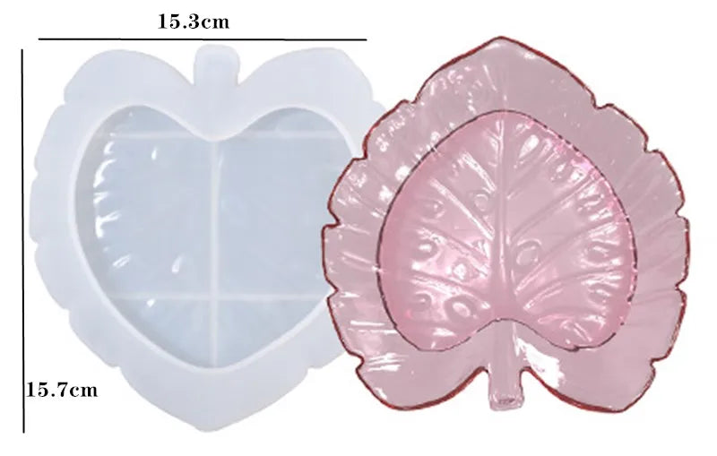 Molde de Silicone para Resina – Prato de Frutas 3 Camadas / Bandeja Decorativa