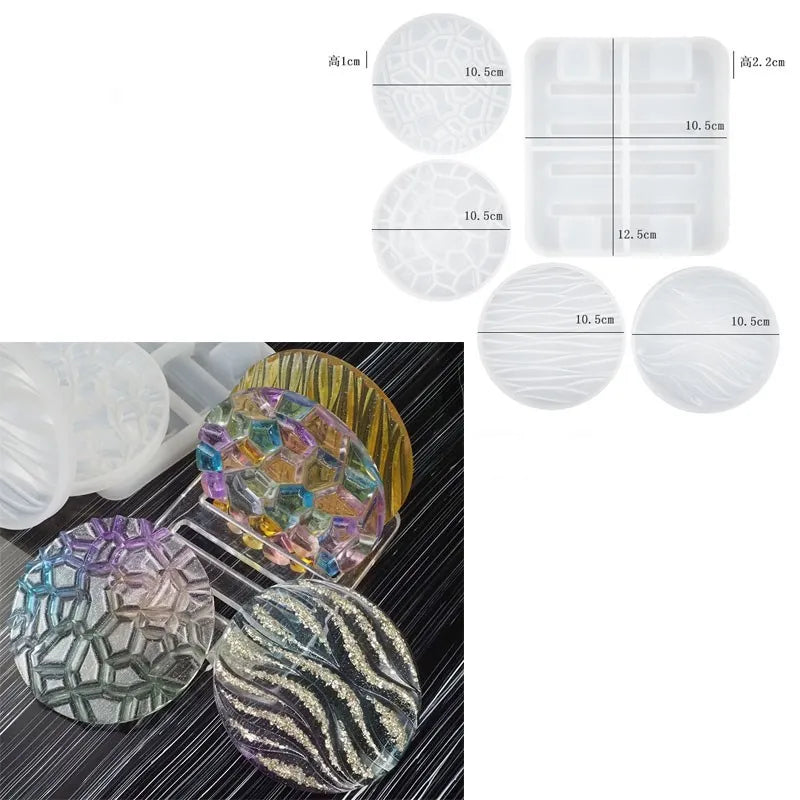 Molde de Silicone para Resina – Prato de Frutas 3 Camadas / Bandeja Decorativa