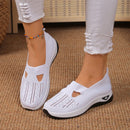 Tênis Feminino Casual Slip-On Leve e Respirável
