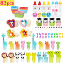 Acessórios Infantil para Marmita – Forminhas de Silicone + Palitinhos Decorativos