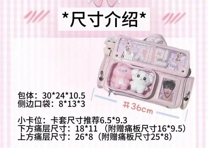 New Style of Girls Y2K Ulzzang Ita Bag Amusement Park Crossbody Bag Japanese Preppy Style Large Capacity Jk Uniform Shoulder Bag