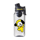 Garrafa de Água BT21 750/1000ml – Plástica, Transparente e Vedação Antivazamento