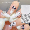 Decalques Kawaii Coreanos para Unhas, INS White & Black