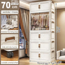 Organizador Dobrável para Guarda-Roupa – Grande Capacidade, 70/80cm, à Prova de Poeira