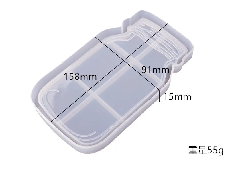 Molde de Silicone para Resina – Prato de Frutas 3 Camadas / Bandeja Decorativa