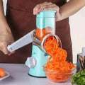 Ralador Giratório Multifuncional – 3 Lâminas para Legumes e Queijo