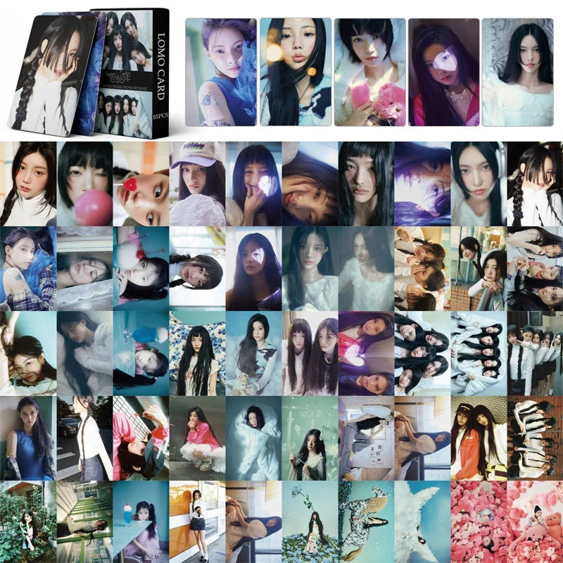 Cards Colecionáveis K-Pop ILLIT – 55 Unid.