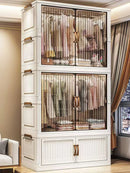 Organizador Dobrável para Guarda-Roupa – Grande Capacidade, 70/80cm, à Prova de Poeira