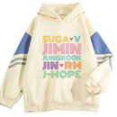 Hoodie Kpop BTS – Unissex, Moletom com Capuz Jimin, Jungkook, J-Hope, Jin, Suga, V, RM