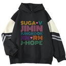 Hoodie Kpop BTS – Unissex, Moletom com Capuz Jimin, Jungkook, J-Hope, Jin, Suga, V, RM