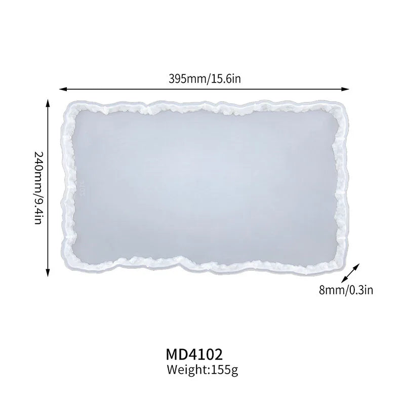 Molde de Silicone para Resina – Prato de Frutas 3 Camadas / Bandeja Decorativa