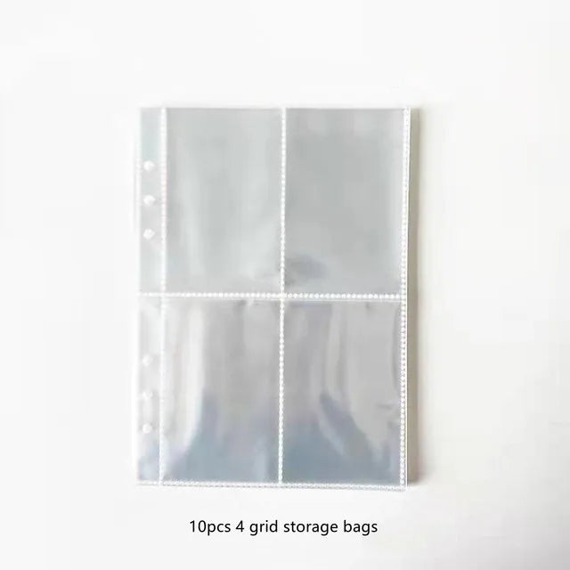 Álbum A5 de Couro PU – Colorido, Porta Photocards Kpop, Caderno Fichário