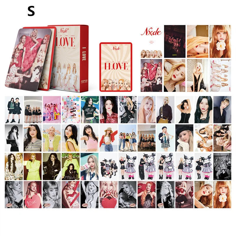 Cartões KPOP (55 Unid.) – (G)I-DLE Album Photo LOMO, Presente para Colecionadoras