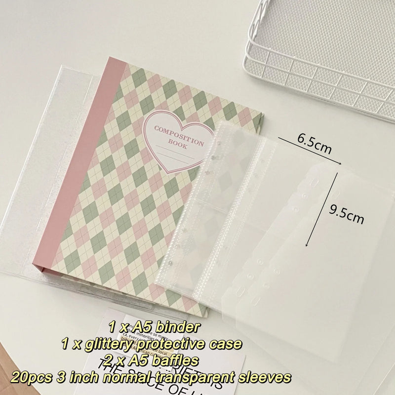 Álbum MINKYS A5 – Porta Photocards Kpop, Design Original em Losango