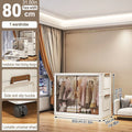 Organizador Dobrável para Guarda-Roupa – Grande Capacidade, 70/80cm, à Prova de Poeira