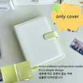 Álbum A5 de Couro PU – Colorido, Porta Photocards Kpop, Caderno e Estojo Escolar