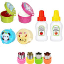 Kit Infantil para Lanche – Garfinhos Animais + Cortadores e Divisórias de Silicone