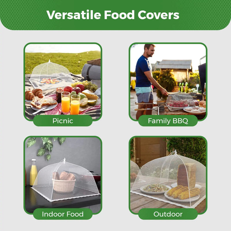 Tela Protetora Dobrável para Alimentos – Tenda Guarda-Comida 43cm (3/6/12 Unidades)