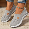 Tênis Feminino Casual Slip-On Leve e Respirável