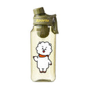 Garrafa de Água BT21 750/1000ml – Plástica, Transparente e Vedação Antivazamento