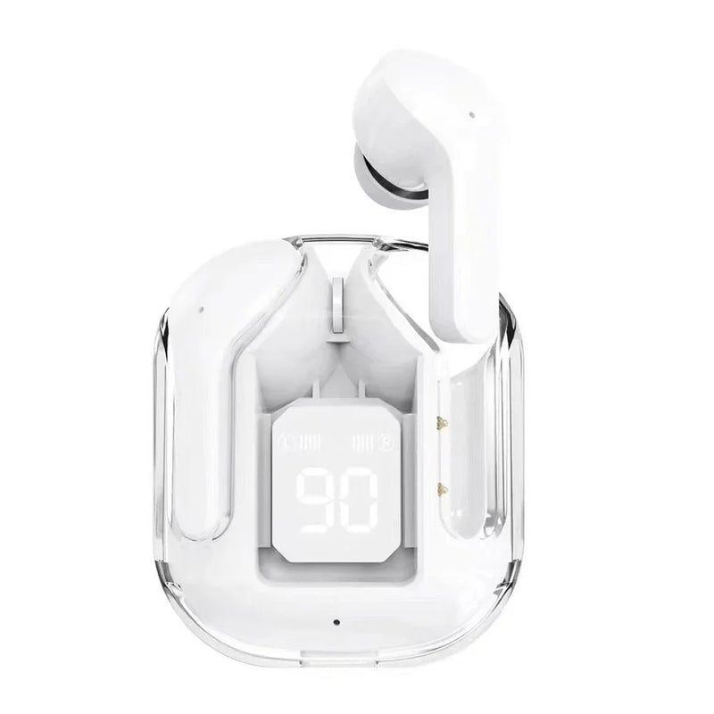 Fones Bluetooth Noise Canceling com Display Digital e Estojo de Carga – Earbuds Compactos
