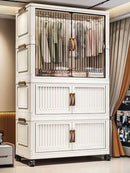 Organizador Dobrável para Guarda-Roupa – Grande Capacidade, 70/80cm, à Prova de Poeira