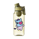 Garrafa de Água BT21 750/1000ml – Plástica, Transparente e Vedação Antivazamento