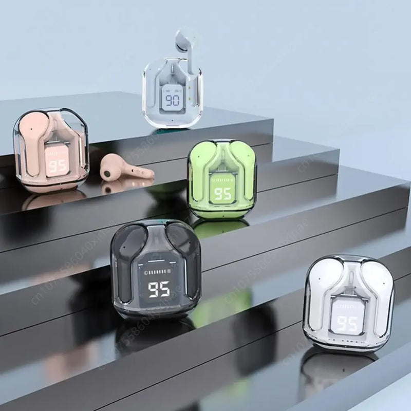 Fones Bluetooth Noise Canceling com Display Digital e Estojo de Carga – Earbuds Compactos