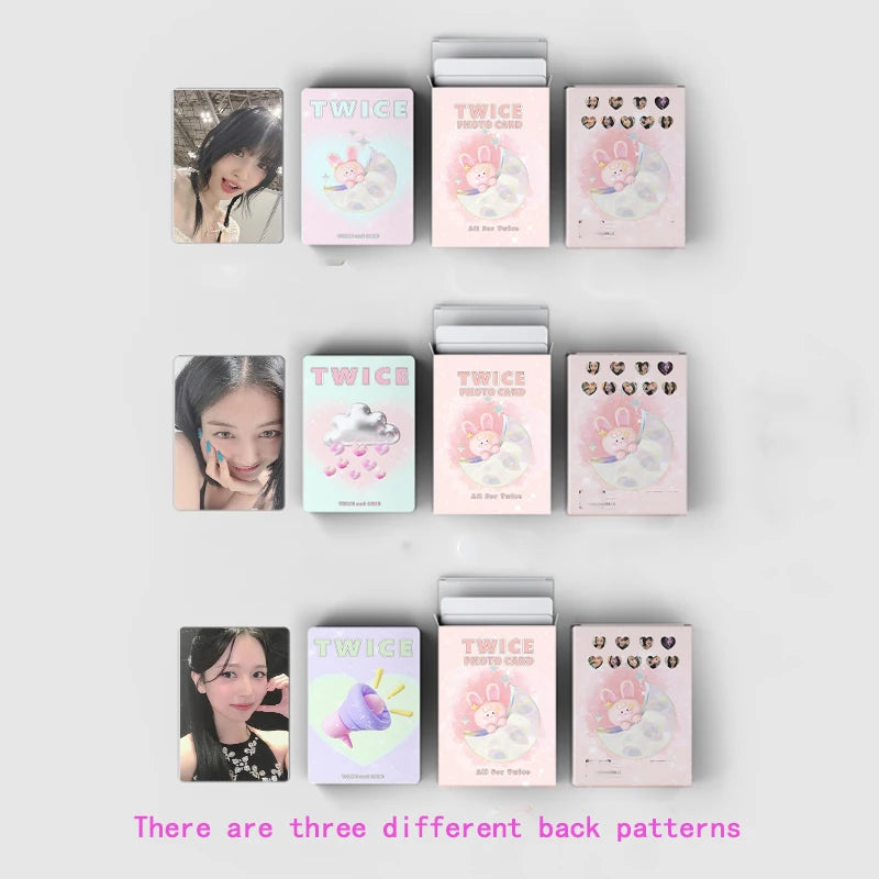 Cartões KPOP TWICE 50 Unid. – Mini Álbum Laser/LOMO, Presente para Fãs