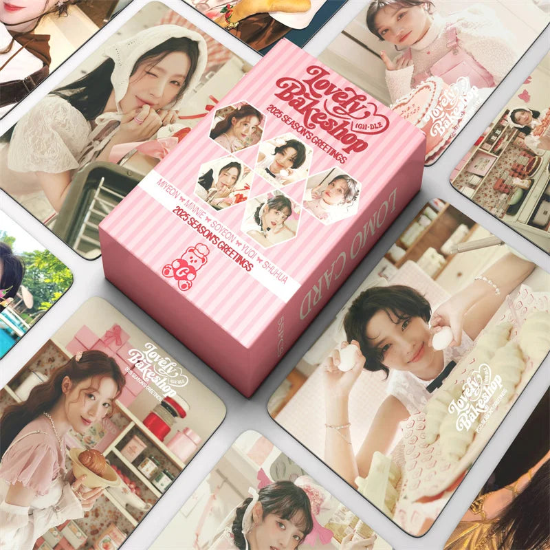 Cartões KPOP (55 Unid.) – (G)I-DLE Album Photo LOMO, Presente para Colecionadoras