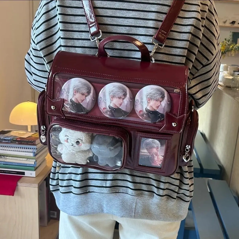 New Style of Girls Y2K Ulzzang Ita Bag Amusement Park Crossbody Bag Japanese Preppy Style Large Capacity Jk Uniform Shoulder Bag