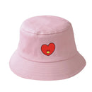 Chapéu de Sol BT21 – Estilo Casual Feminino / Unissex, Lona, Moda