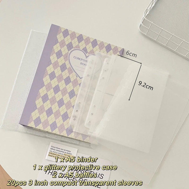 Álbum MINKYS A5 – Porta Photocards Kpop, Design Original em Losango