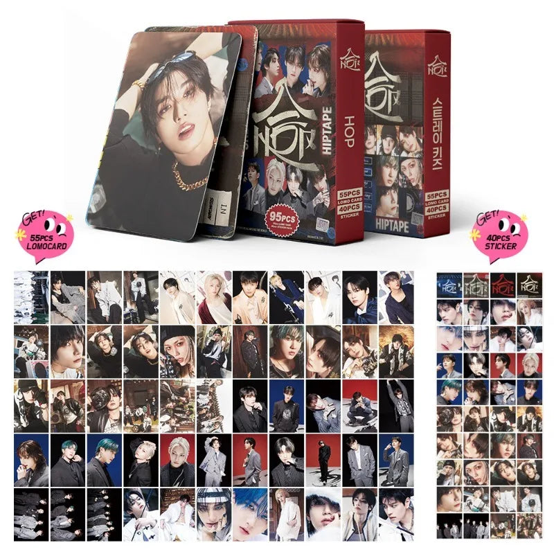 Cartões KPOP Stray Kids 95 Unid. – Álbum LOMO, Alta Qualidade, Presente para Fãs