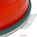 Marmita Dobrável de Silicone com Tampa – Portátil para Viagem e Camping