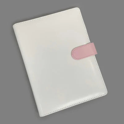 Álbum A5 de Couro PU – Colorido, Porta Photocards Kpop, Caderno Fichário