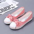 Tênis Feminino Casual de Lona Branco Slip-On Leve e Confortável