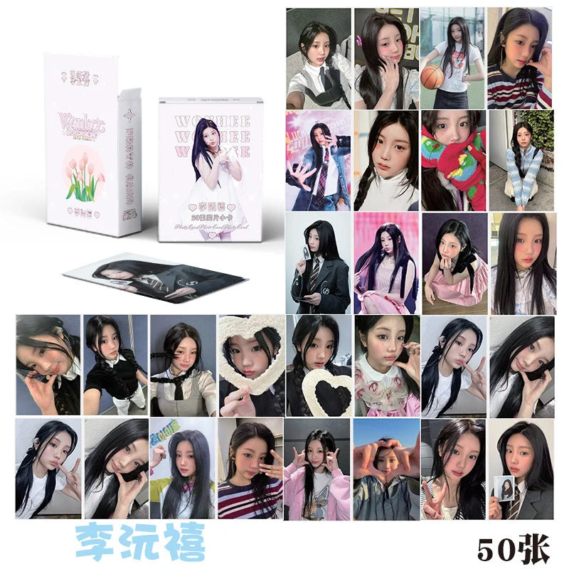 Cartões KPOP ILLIT 55 Unid. – Mini Álbum SUPER REAL ME, LOMO/Foto, Presente para Fãs