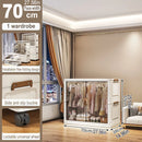 Organizador Dobrável para Guarda-Roupa – Grande Capacidade, 70/80cm, à Prova de Poeira