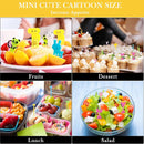 Kit Infantil para Lanche – Garfinhos Animais + Cortadores e Divisórias de Silicone