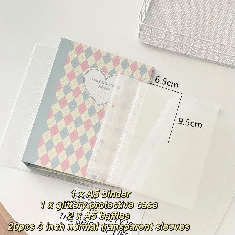 Álbum MINKYS A5 – Porta Photocards Kpop, Design Original em Losango