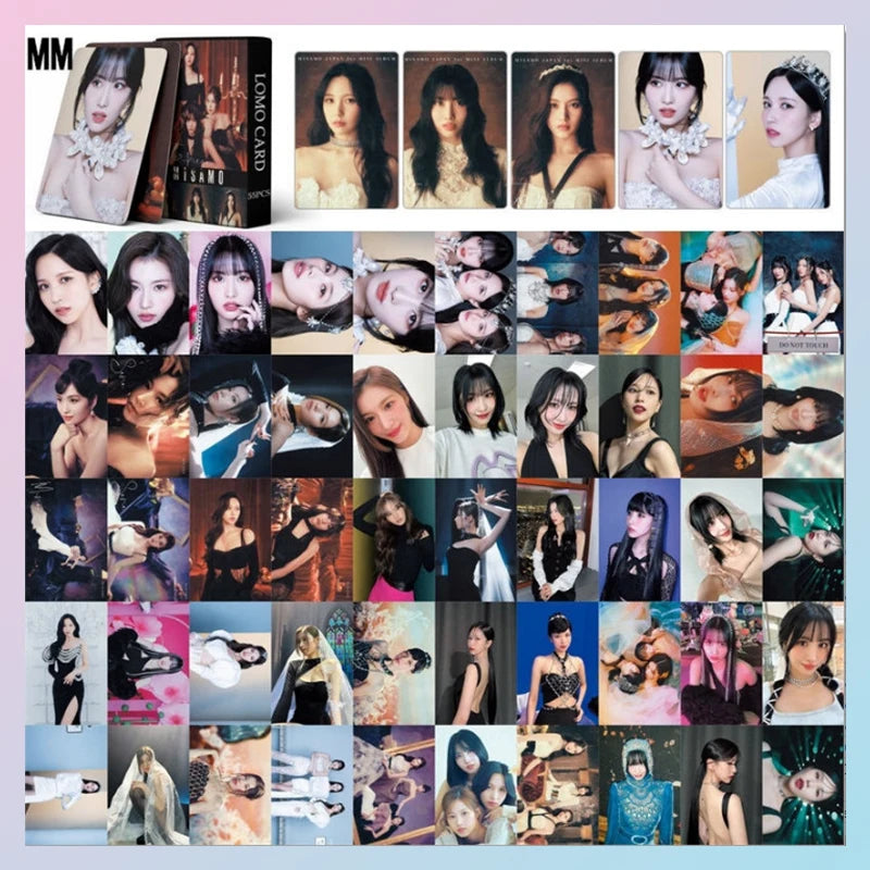 Cartões KPOP TWICE 50 Unid. – Mini Álbum Laser/LOMO, Presente para Fãs