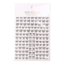 Decalques Kawaii Coreanos para Unhas, INS White & Black