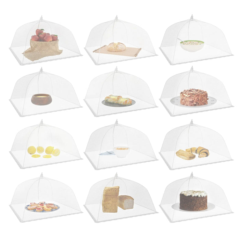 Tela Protetora Dobrável para Alimentos – Tenda Guarda-Comida 43cm (3/6/12 Unidades)