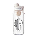 Garrafa de Água BT21 750/1000ml – Plástica, Transparente e Vedação Antivazamento
