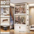 Organizador Dobrável para Guarda-Roupa – Grande Capacidade, 70/80cm, à Prova de Poeira