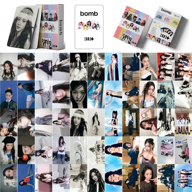 Cartões KPOP ILLIT 55 Unid. – Mini Álbum SUPER REAL ME, LOMO/Foto, Presente para Fãs